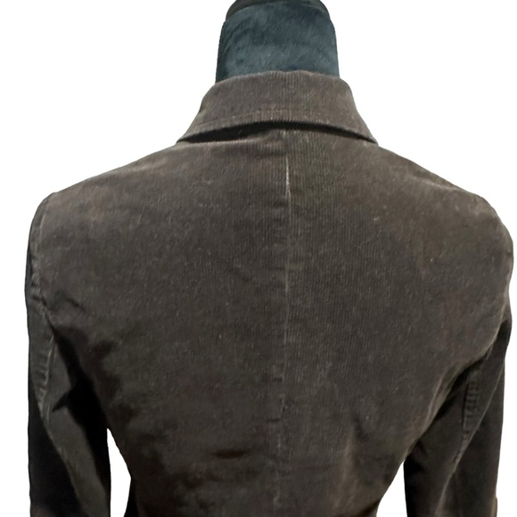 Talbots Womens Brown Corduroy Blazer Business Casual Size 4P - Picture 9 of 10